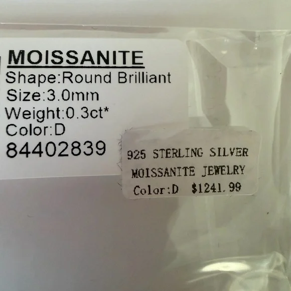 Sterling Silver Moissanite Necklace w/Round Brilliant Golden Yellow Stones ~ NWT - Picture 11 of 13